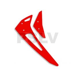 FUP-419RE FUSUNO Neon Red Fiberglass Horizontal/Vertical Fin Compatible with Blade 300 X